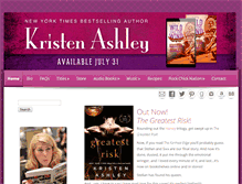 Tablet Screenshot of kristenashley.net